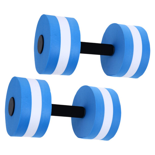 2 mancuernas acuáticas de espuma EVA para ejercicio en piscina