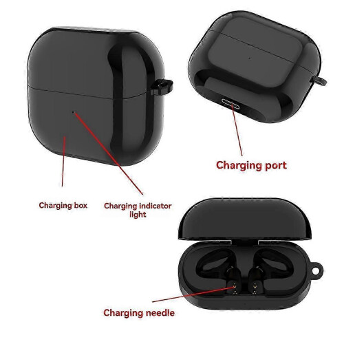 Galaxy Buds3 Bluetooth Headphones Charging Box Black 2
