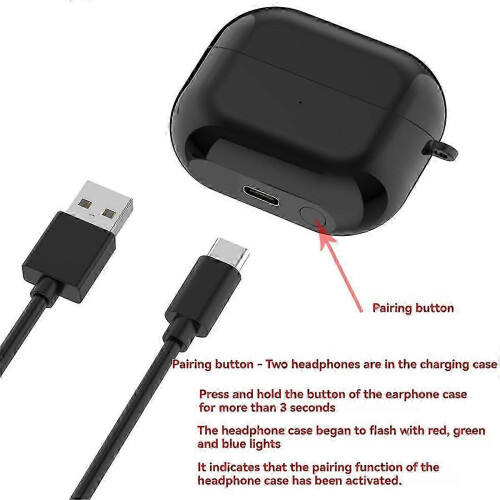 Galaxy Buds3 Bluetooth Headphones Charging Box Black 1