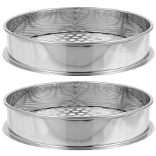 Sifting Tool For Soil Stainless Steel 2pcs 7.86x7.86in