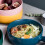 2 pcs yellow ceramic round baking plates with handle for kitchen use 6