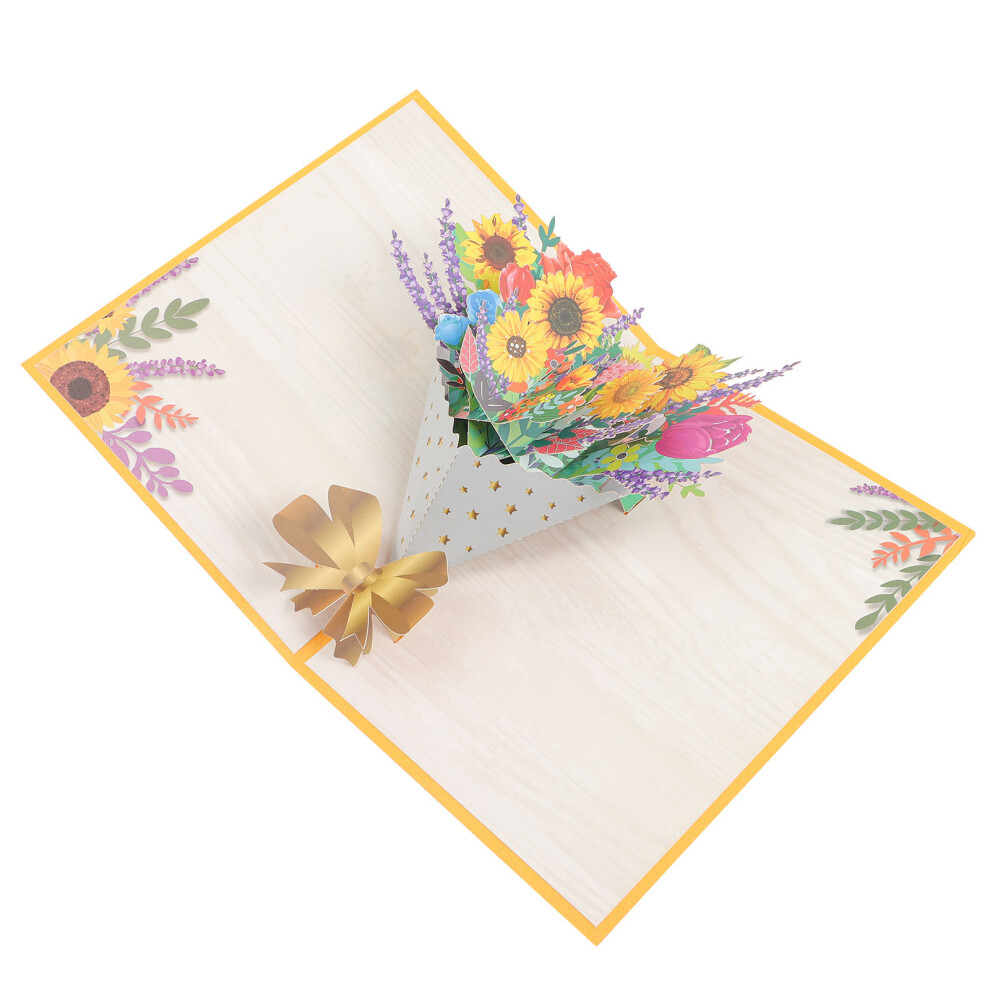 Zestaw Kartek 3D Z Kwiatami śWiąTecznych I Z PodzięKowaniami-image