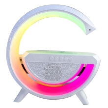 RGB Bluetooth Alarm Clock Speaker with Wireless Charging - ABS 3-in-1