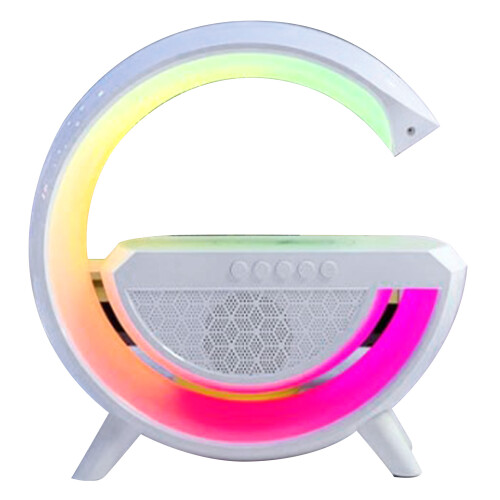 RGB Bluetooth Alarm Clock Speaker with Wireless Charging - ABS 3-in-1 1