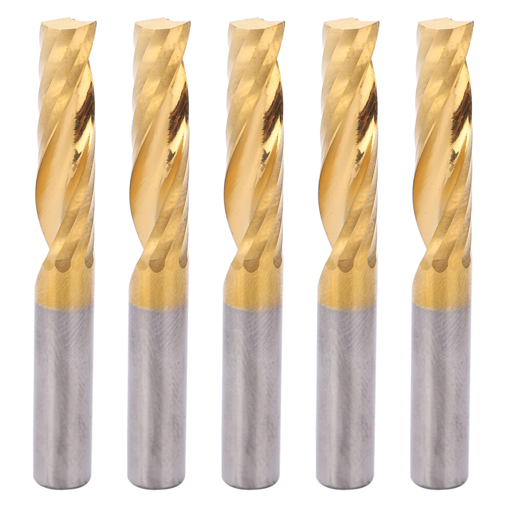 5pcs High Speed Steel Spiral Router Bits Milling