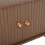 Oak Coffee Table with 2 Sliding Doors & Hidden Storage, 100x50x40cm 8