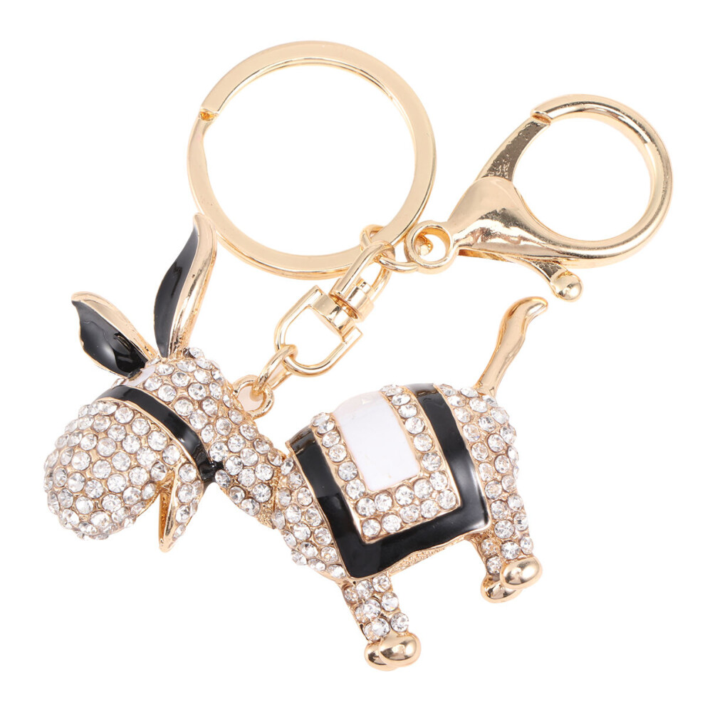 Ezeldesign Sleutelhanger Met Steentjes, Zwart Tashangertje-image