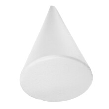 2Pcs White Foam Cones Polystyrene for Floral Craft and Holiday Decor
