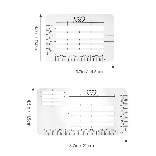 4 stuks Envelops Stencil Adreswijzer Sjabloon voor Brief 2