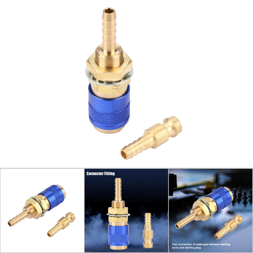 Robust M6 Brass Quick Connector For Welding Torch Water/Gas Fitting 4941349738666