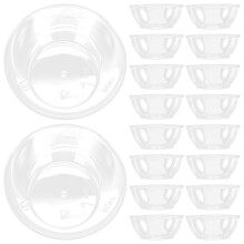 100 stuks transparante wegwerp eetbare kommen voor salade, rijst enz.