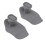 2PCS Silicone Gym Grips Non Slip Ergonomic Workout 3