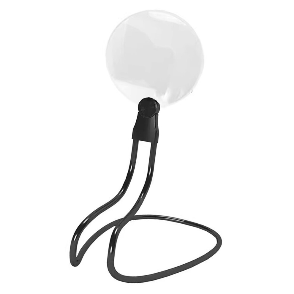 Hands Free 6-Inch Magnifying Glass with Detachable Neck Wear 5X 10X Optics
