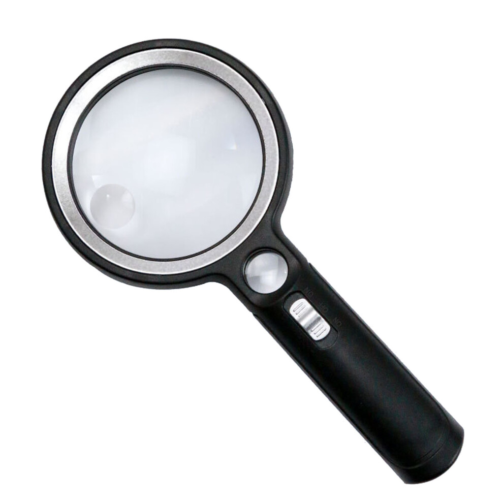 Light Weight 3.5In Magnifying Glass With Leds For Enhanced Reading & Viewing