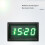 3-in-1 Digital Thermometer LED Clock Voltmeter, Nightlight, ABS 6