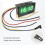 3-in-1 Digital Thermometer LED Clock Voltmeter, Nightlight, ABS 5