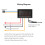 3-in-1 Digital Thermometer LED Clock Voltmeter, Nightlight, ABS 9