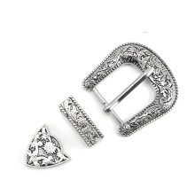 3pcs/set Belt Buckle Western Cowboy Buckle Head- Style three