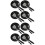 8 Sets Mini Dollhouse Kitchen Gadget Skillet Pan with Spatula 7