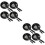 8 Sets Mini Dollhouse Kitchen Gadget Skillet Pan with Spatula 8
