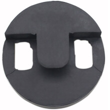 1 stuks rubberen cello stilteblok draagbaar demper accessoire (zwart)