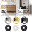 20Pcs Flat Advertisement Fixing Screws Cover Decorative-Silver 3
