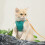 1Ensemble Harnais Chat Respirant Orange + Laisse Longue En Daim 3