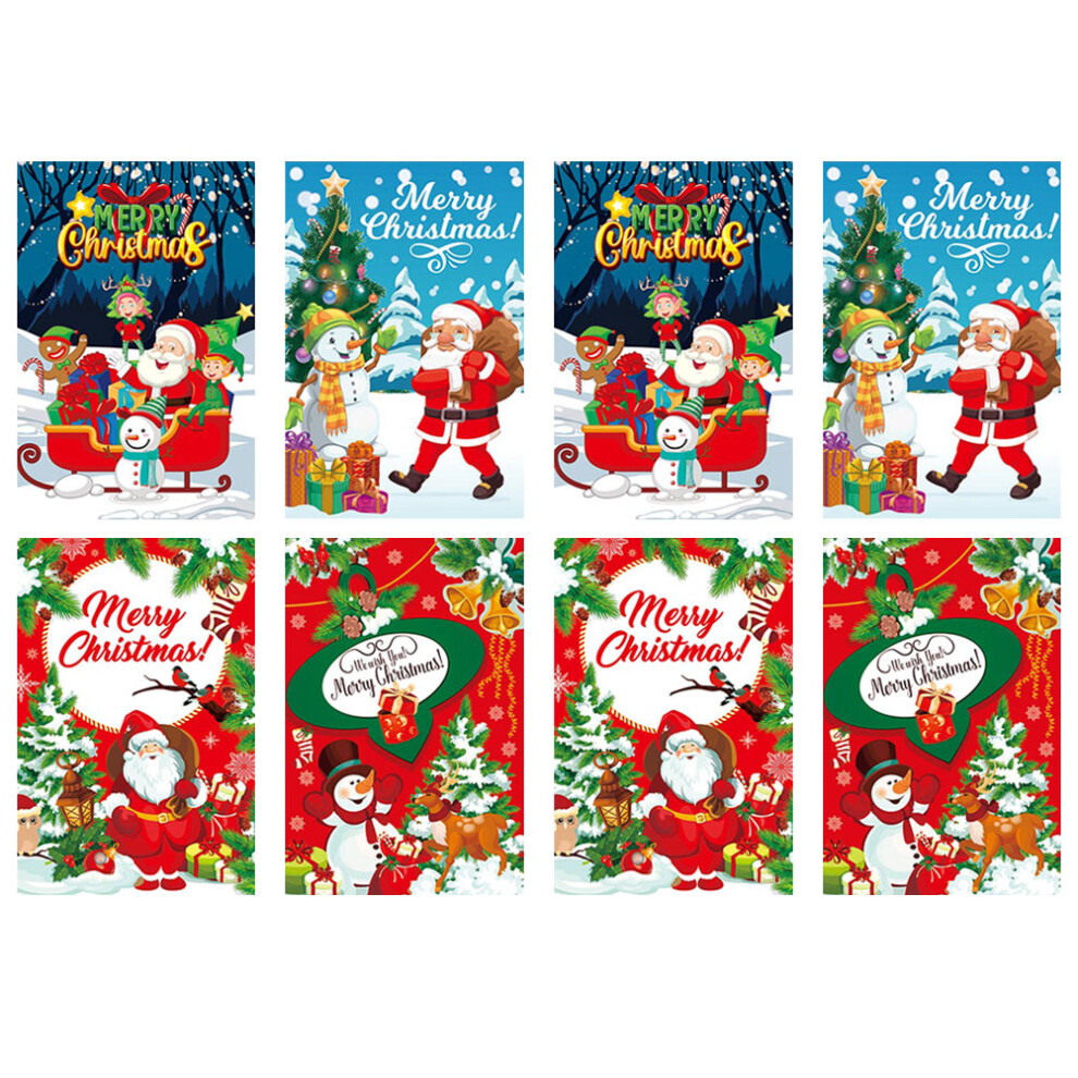 8 Szt. Naklejki Na Butelki Do Wina, śWiąTeczne Etykiety-image