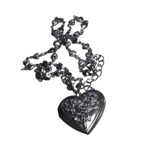 Unique Engraved Necklace Heart Locket Necklace Perfect for-A