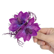 Children Hairpins Hair Clip Camellia Shape for Beach Stage-Plum