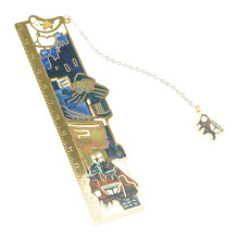 Metal Bookmarks with Chain Decorative Bookmarks-outdoor cafe
