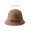 Handmade Woolen Hat Elegant Bowknot Belt Decorated Sun-White 4