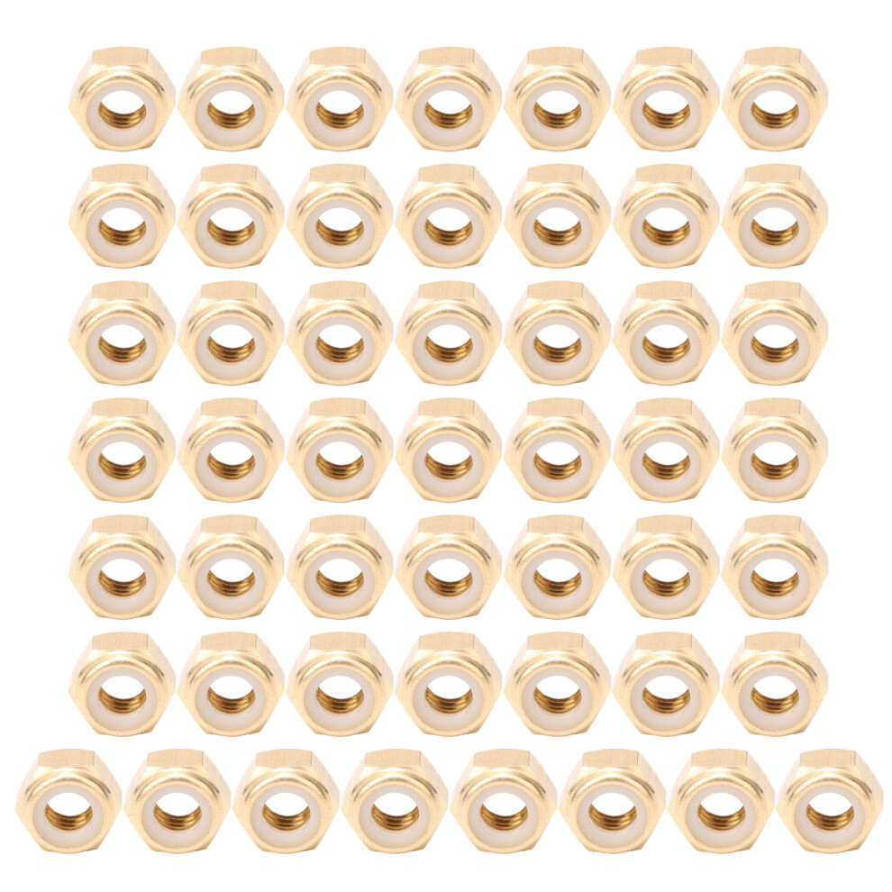 50Pcs SelfLocking Nut Pure Copper Durable