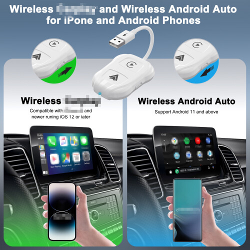 Wireless CarPlay Adapter Convert Wired to Wireless, Easy Plug & Play 1
