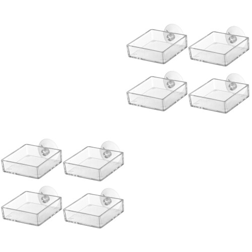 8 Pcs Aquarium Feeding Device with Suction Cup 2