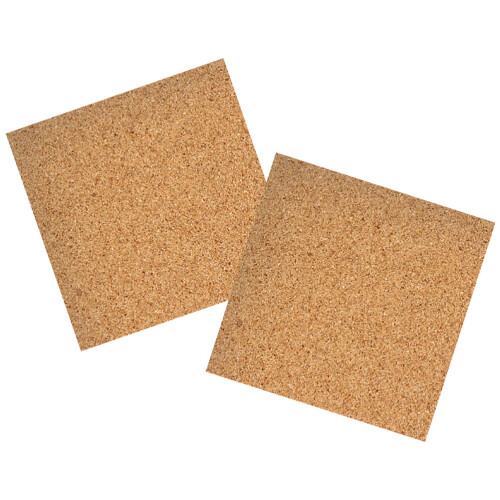 2Pcs Multi-Use Khaki Cork Board Sturdy Wood Photo Display Wall Board 1