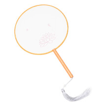Fan Making Materials Silk Fan Kit White 1 Set