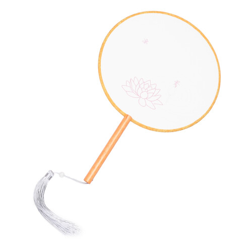 Fan Making Materials Silk Fan Kit White 1 Set 1