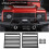 2 Stück Metall-Frontlichtabdeckung Grill für 1/10 RC Crawler Schwarz 10
