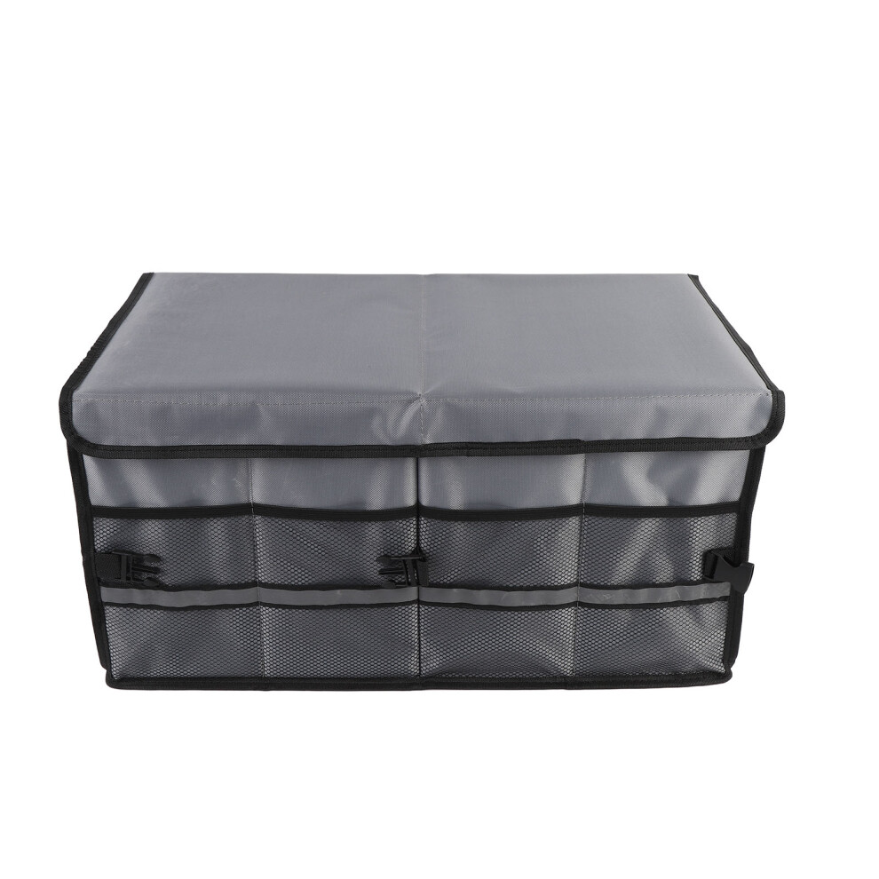 Trunk Organizer Large Capacity Multi Compartment Grey 8320539369723