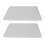 2Pcs Coffee Mat Absorbent Countertop Pad 30x40cm Light Gray 15