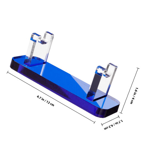 Blue Acrylic 3D Pen Holder Display Stand for Professional Desk 1