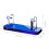 Blue Acrylic 3D Pen Holder Display Stand for Professional Desk 3