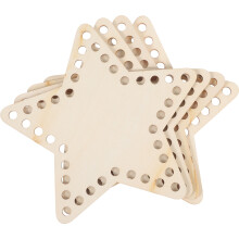 4Pièces Plaque À Broder En Bois Beige Cadre Organiseur Fil Efficace