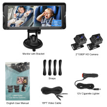 Baby Car Camera Dual Channel 6.8 inch 1080P Baby