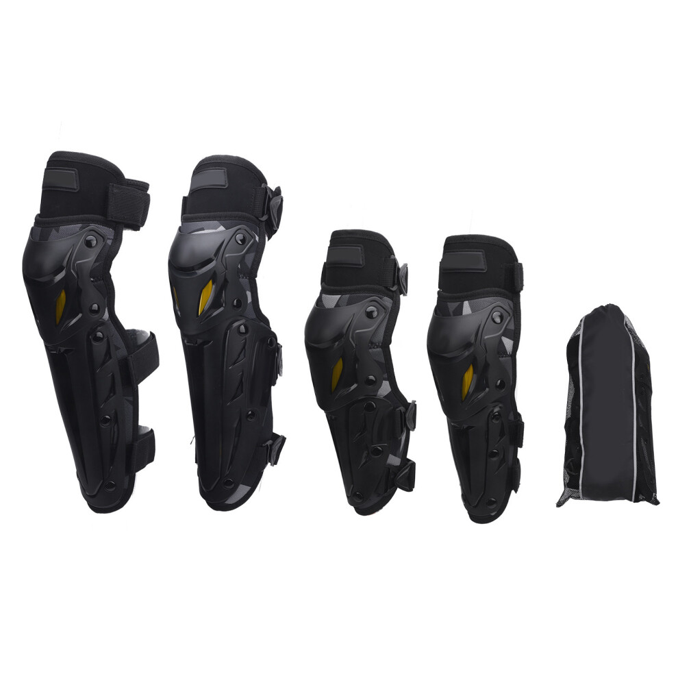 Motorcycle Knee Shin Guard Pads With Elbow Guard 8320539370675