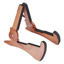 Foldable Mahogany Guitar Stand Holder with Cute Rabbit Shape for Electric and Acoustic Guitars