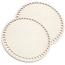 8Stk Kreativer Holz Taschenunterboden Beige Für DIY Körbe Und Taschen