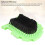 Equine Wash Mitt Green PP High Efficiency 2 Sided 15