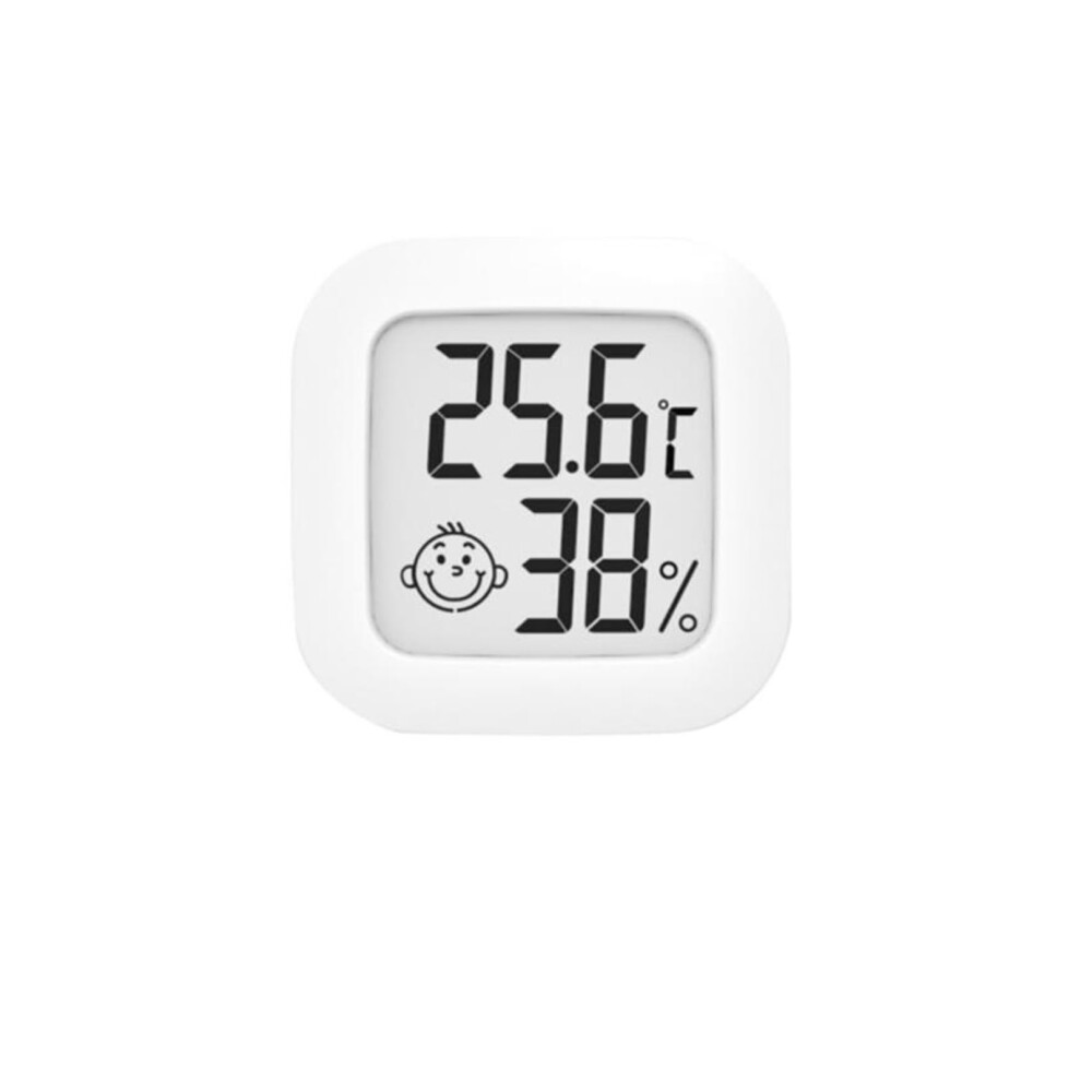 White Thermohygrometer Indoor Temperature Humidity Monitor Mini Lcd Digital Weather Station
